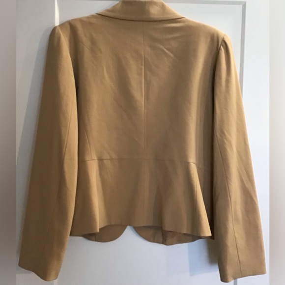 Blacker by Stanley Blacker tan one button blazer size 16 - Picture 9 of 9